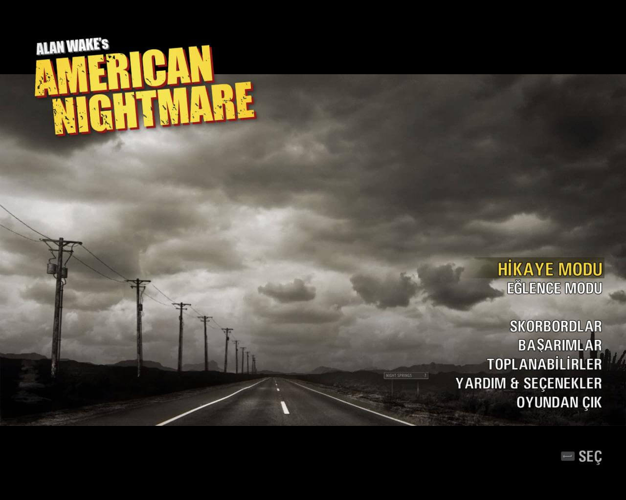 Alan Wake American Nightmare Türkçe Yama